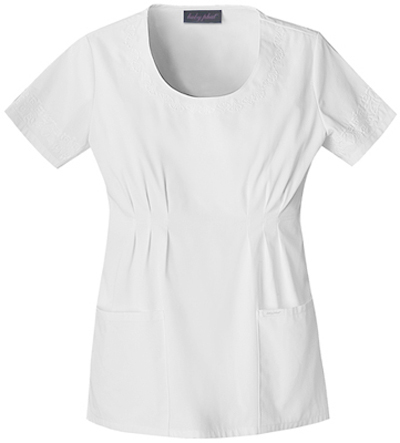 Baby Phat Women's Scoop Neck Scrubs Top. Embroidery is available on this item.