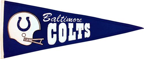 NFL Baltimore Colts Throwback Pennant