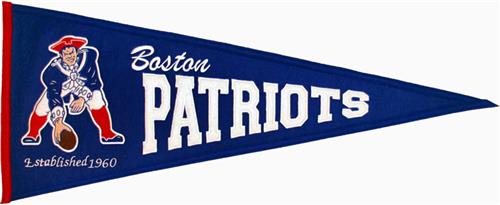 NFL New England Patriots Throwback Pennant