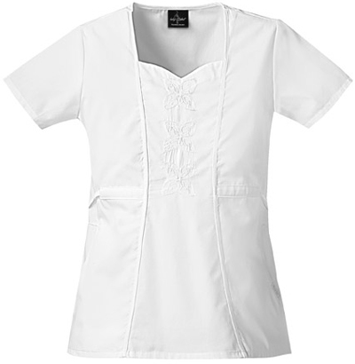 Baby Phat Women's Fabulosity Scrubs Top. Embroidery is available on this item.