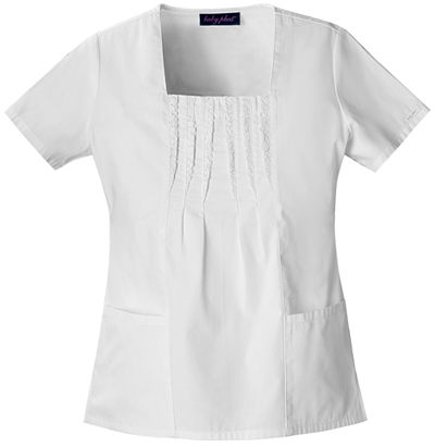 Baby Phat Women's Square Neck Scrubs Top. Embroidery is available on this item.