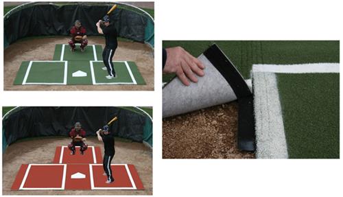 Promounds Baseball Batting Mat with Extension