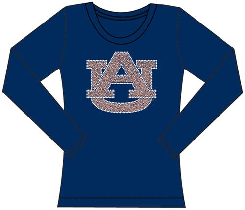 Auburn Tigers Womens Jeweled Long Sleeve Top. Free shipping.  Some exclusions apply.