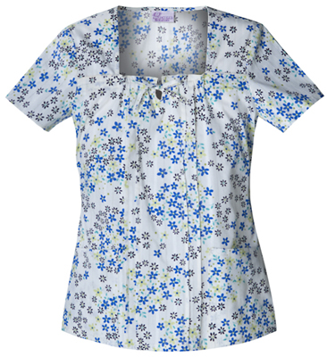Skechers Women's Square Neck Scrub Top. Embroidery is available on this item.