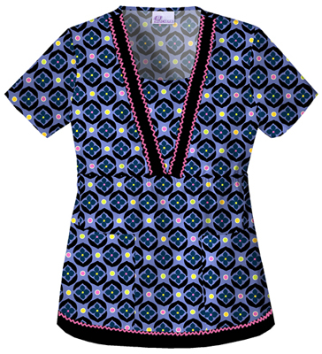 Skechers Women's V-Neck Scrub Top. Embroidery is available on this item.
