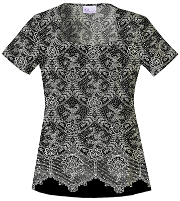 Skechers Women's Square Neck Scrub Top. Embroidery is available on this item.