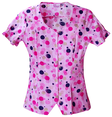 Skechers Women's Weskit Scrub Top. Embroidery is available on this item.