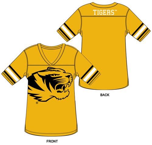 Missouri Tigers Burnout Football Jersey Nightshirt