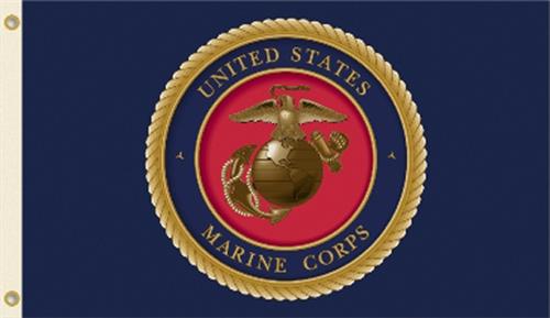 US Marine Corps 3' x 5' Flag with Grommets