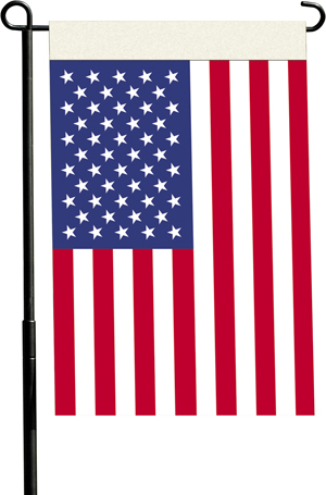 United States 2-Sided 13" x 18" Garden Flag