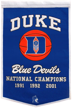 Winning Streak NCAA Duke Dynasty Banner