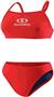 Adoretex Womens Lifeguard Solid Two Piece Swimwear