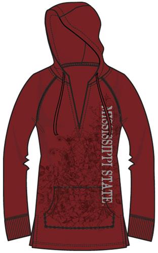 Mississippi State Womens Cozy Pullover Hoody. Free shipping.  Some exclusions apply.