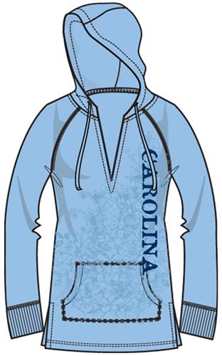 North Carolina UNC Womens Cozy Pullover Hoody. Free shipping.  Some exclusions apply.