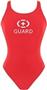 Adoretex Women Lifeguard Wide Strap Solid Swimsuit