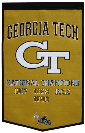 Winning Streak NCAA Georgia Tech Dynasty Banner