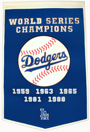 Winning Streak MLB Los Angeles Dodgers Banner