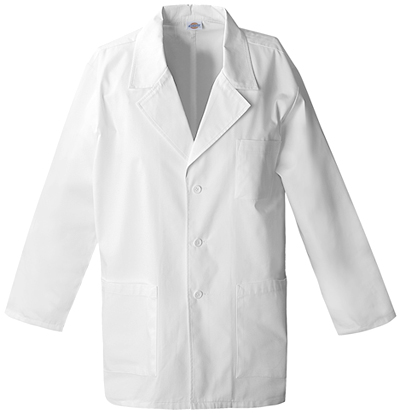 Dickies Men's Consultation Lab Coat. Embroidery is available on this item.