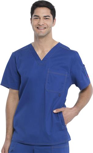 Dickies Gen Flex Men's V-Neck Scrub Top. Embroidery is available on this item.