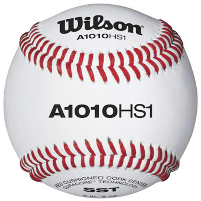 Wilson NFHS Raised Seam Baseballs Grade B Leather