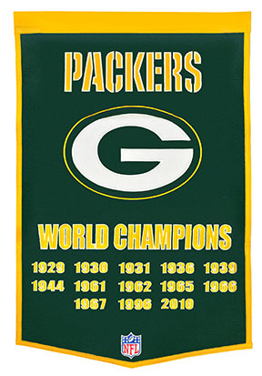 Winning Streak NFL Green Bay Packers Jersey Banner