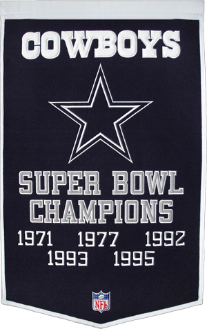 Winning Streak NFL Dallas Cowboys Dynasty Banner
