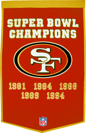 Winning Streak NFL San Francisco 49ers Banner