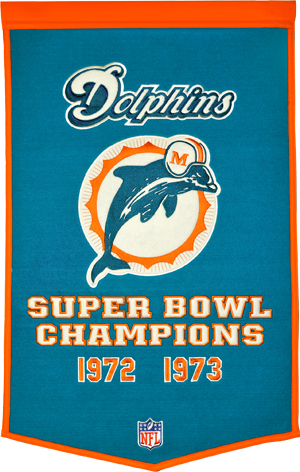 Winning Streak NFL Miami Dolphins Dynasty Banner