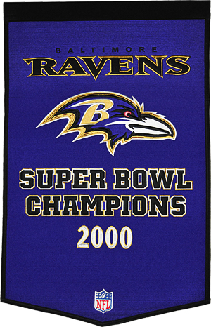 Winning Streak NFL Baltimore Ravens Dynasty Banner