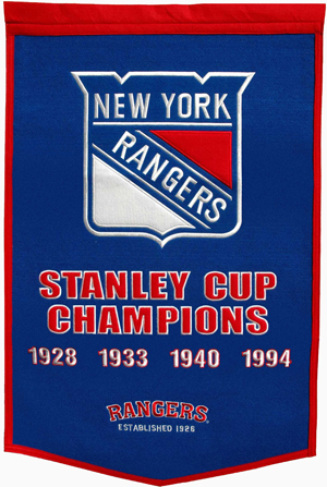 Winning Streak NHL New York Rangers Dynasty Banner