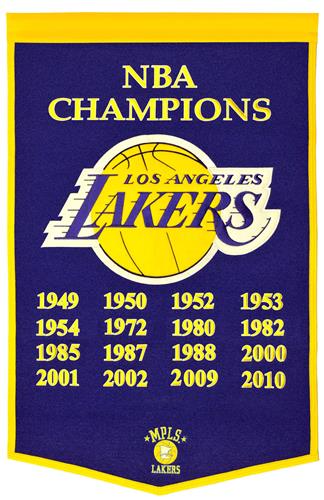 Winning Streak NBA Los Angeles Lakers Banner