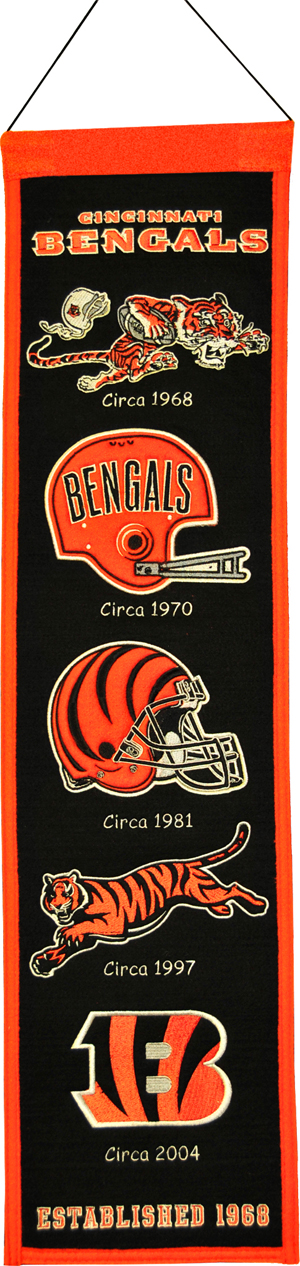 Cincinnati Bengals New Wordmark Flag 3x5ft Polyester NFL1 Banner Flying