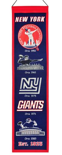 Winning Streak NFL New York Giants Heritage Banner