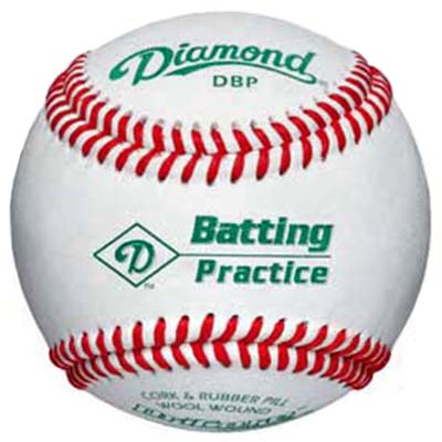 Diamond Batting Practice Baseballs DBP C/O