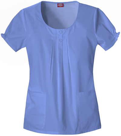 Dickies Women's Enzyme Washed Round Scrub Tops. Embroidery is available on this item.