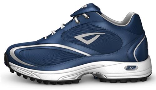3n2 Momentum Trainer Lo Patent Leather Navy Shoe