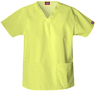 Dickies Women's EDS V-Neck Scrub Tops. Embroidery is available on this item.
