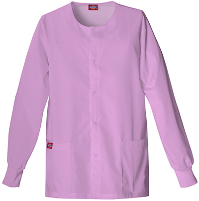 Dickies Women's EDS Scrub Warm-Up Jackets. Embroidery is available on this item.