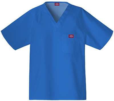Dickies Men's EDS V-Neck Raglan Sleeve Scrub Tops. Embroidery is available on this item.
