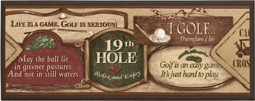 Illumalite Designs Golf Signs Wall Plaque