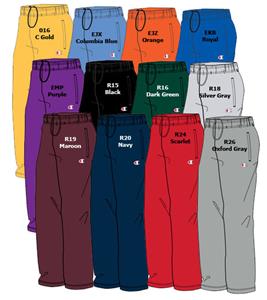 open bottom fleece pants