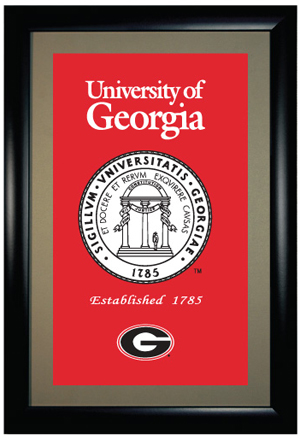 Winning Streak University of Georgia Framed Banner