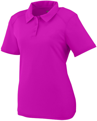 Womens 3-Button Polo Shirt (WS -Power Pink). Printing is available for this item.