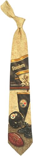 Eagles Wings NFL Steelers Nostalgia 2 Silk Tie