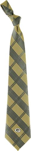 Eagles Wings NFL Green Bay Packers Woven Plaid Tie