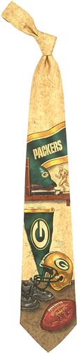 Eagles Wings NFL Packers Nostalgia 2 Silk Tie