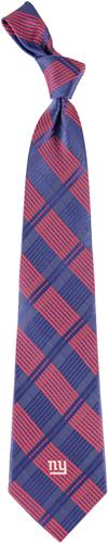 Eagles Wings NFL New York Giants Woven Plaid Tie