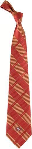 Eagles Wings NFL 49ers Woven Plaid Tie