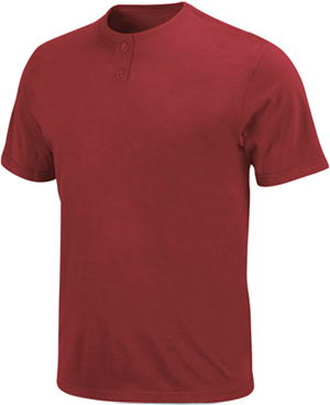 Baseball Jersey T Shirt, 2-Button Placket Youth (PRO AQUA & PRO BRICK)