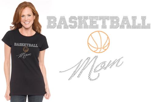 In Your Face Apparel Misses Basketball Mom Bling T